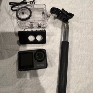 AKASO Action Camera with Waterproof Case and Selfie Stick - Black